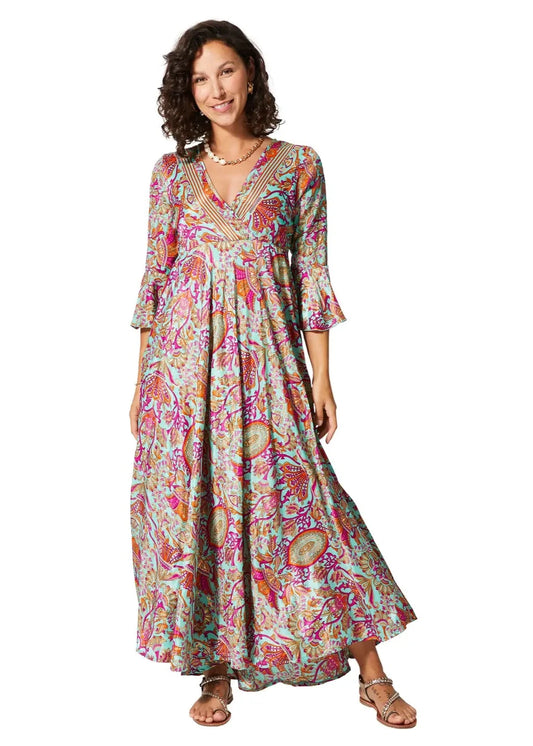 Molly Boho Dress Red