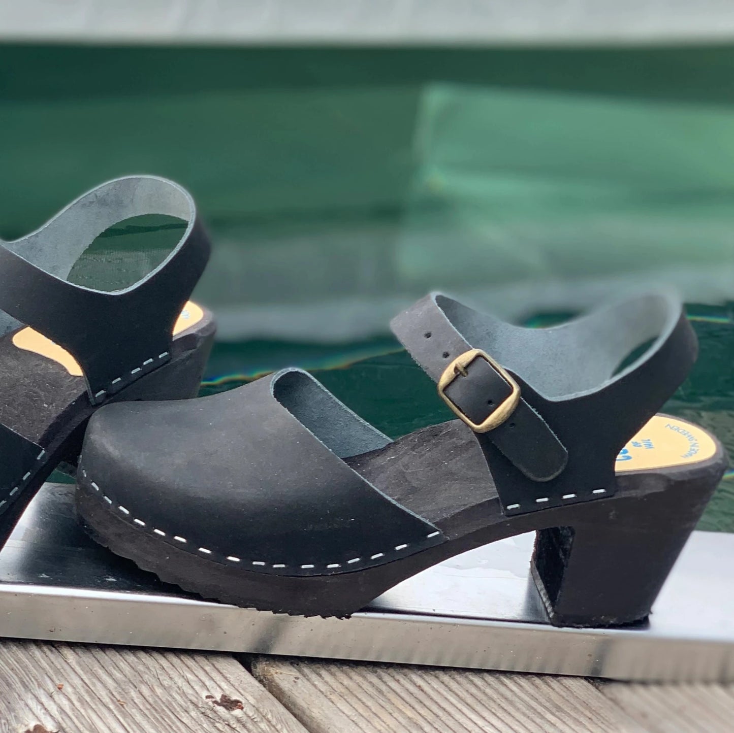 Black Moa Sandal Clogs