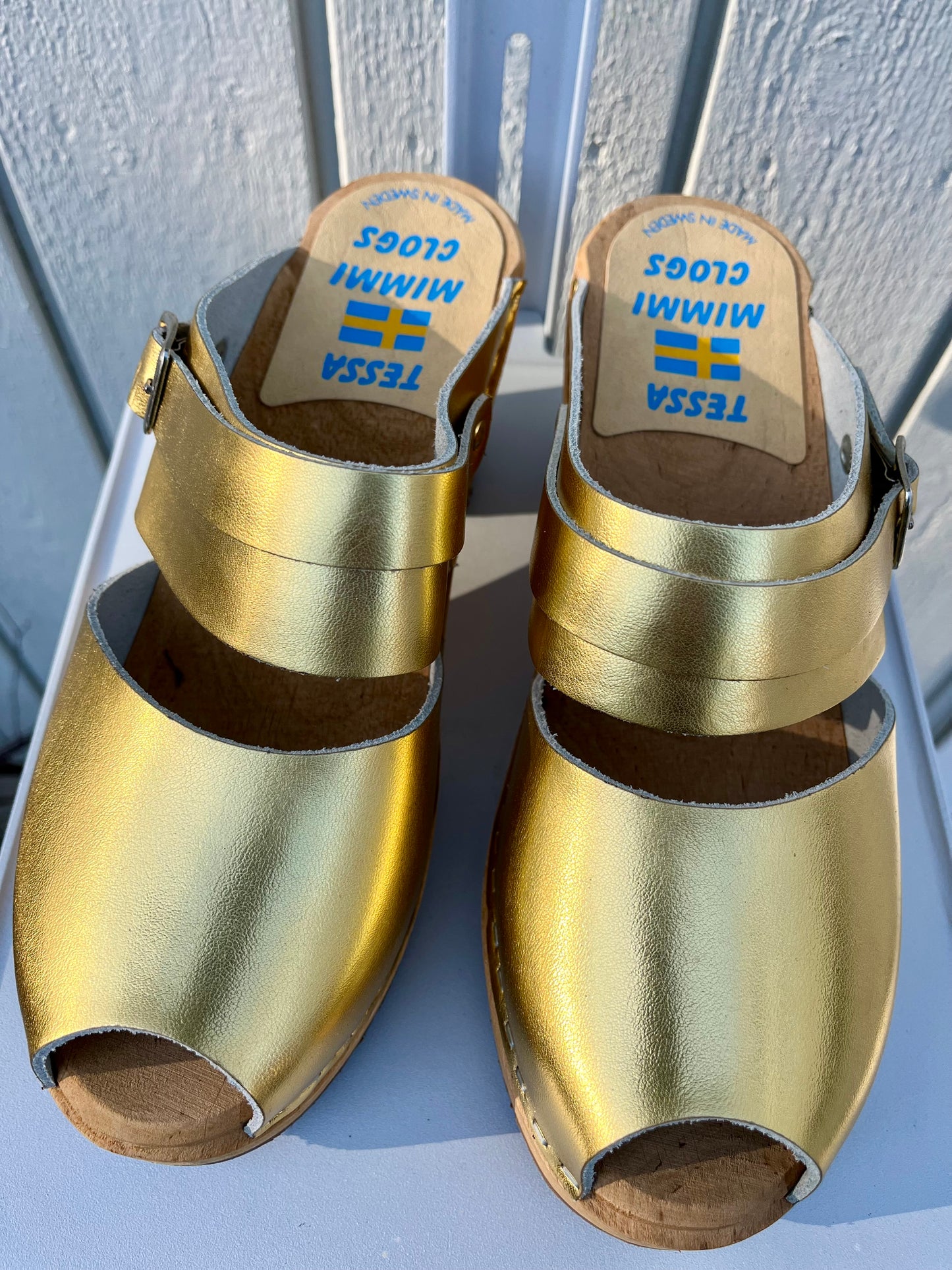 Gold Sandal Clogs