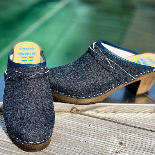 Jeans High Heel Clogs - Limited edition