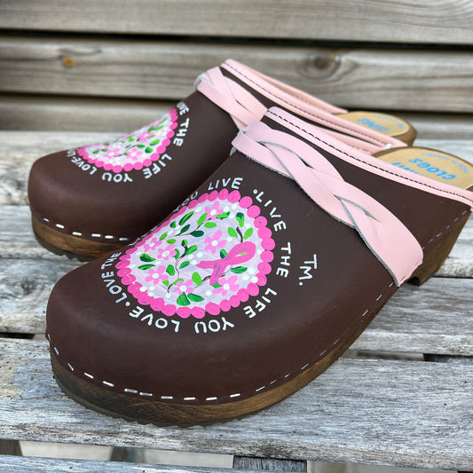 Rosa Bandet Clogs