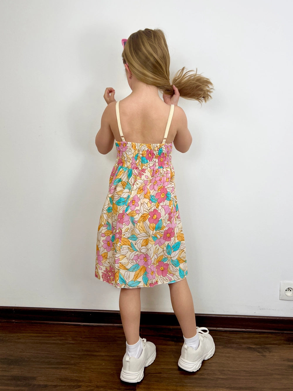 Pink Bohemian Floral Dress