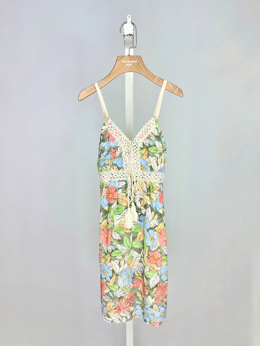 Green Bohemian Floral Dress