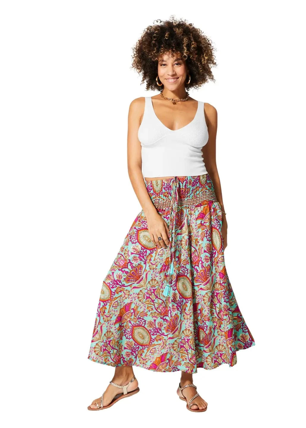 Moa Red Summer Skirt/Dress