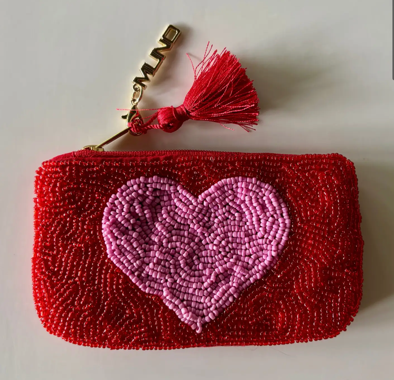 Red Heart Pouch