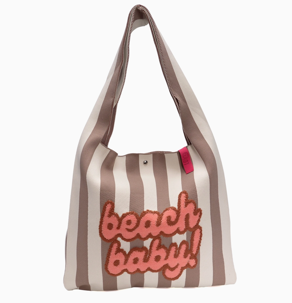Rebel Loïs Bag Beach Baby Beige/White