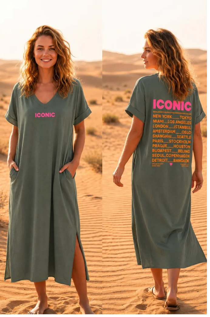 ICONIC Beach Dress Kaki