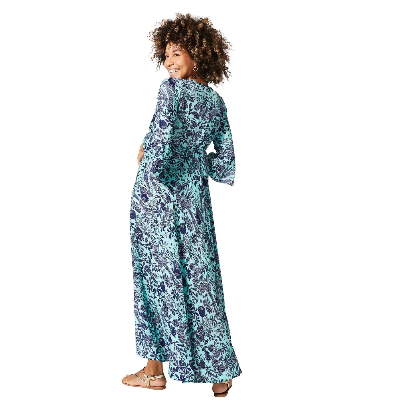 Molly Boho Dress Navy