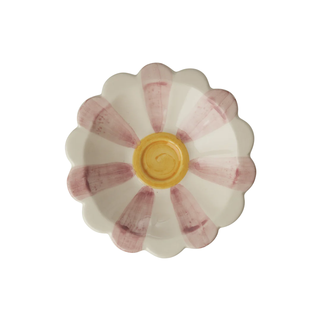 Flower dipping bowl pink