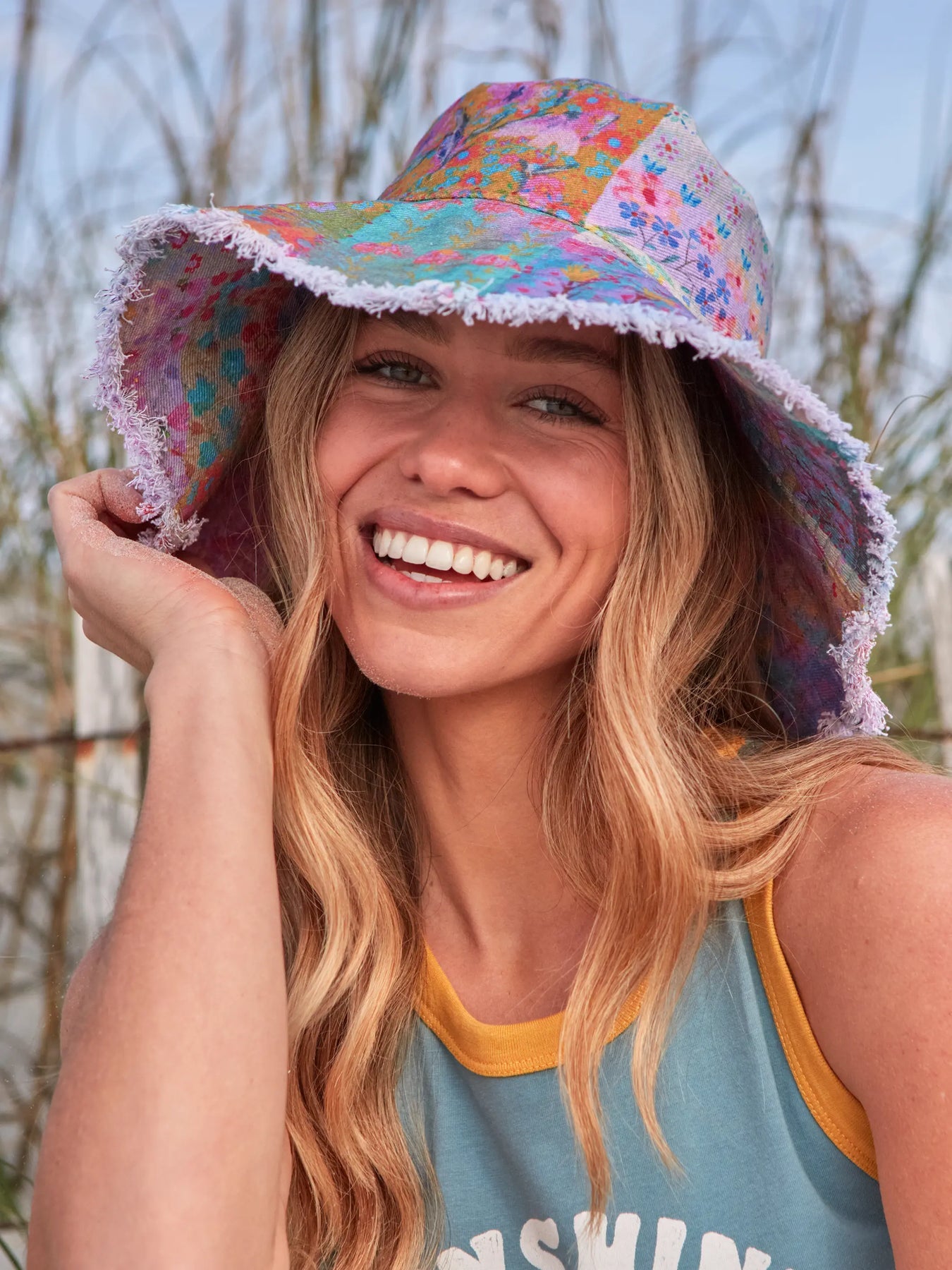 Sandy Days Bucket Hat Patchwork