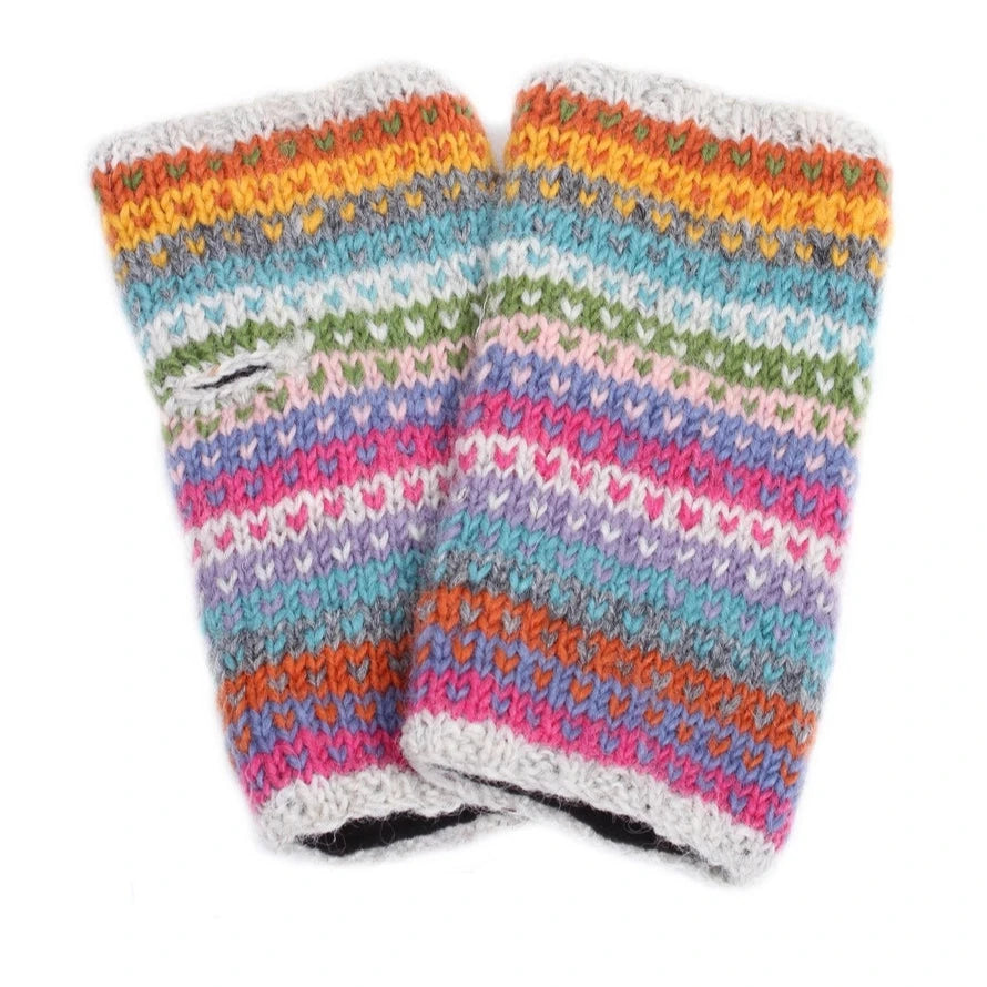 Colourful Dotty Stripe Handwarmer