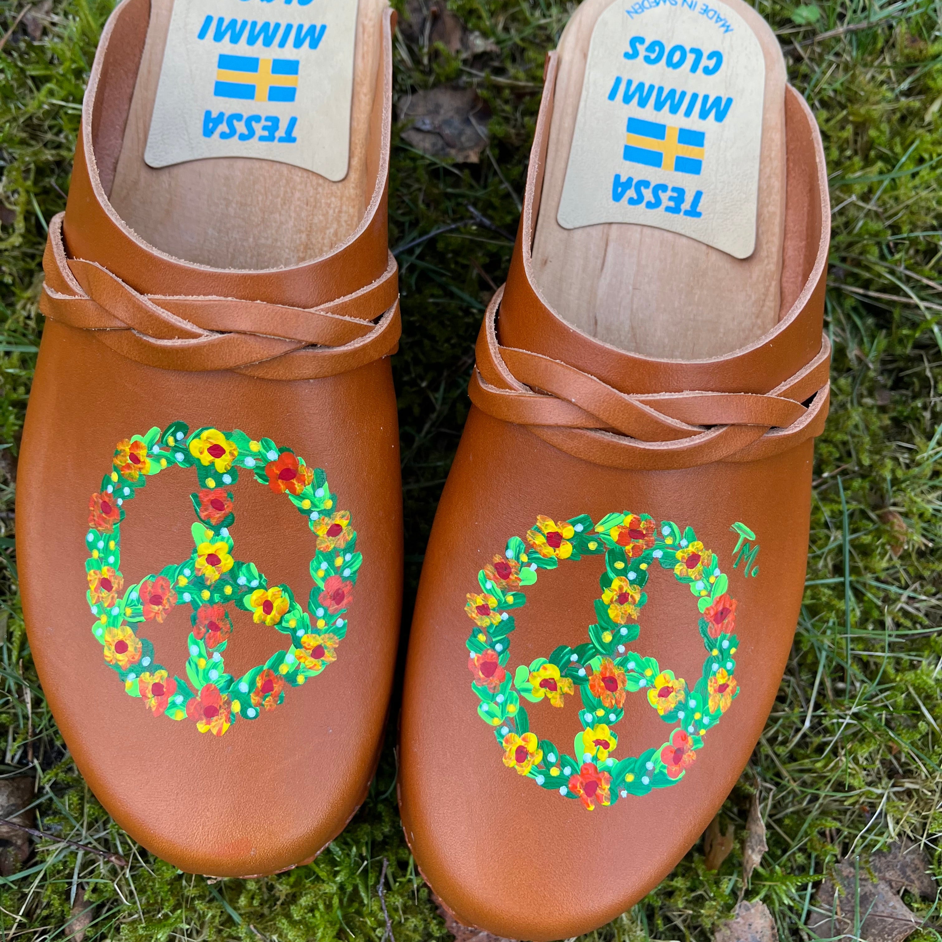 Traskor Blue Handmålade träskor – Tessa & Mimmi clogs
