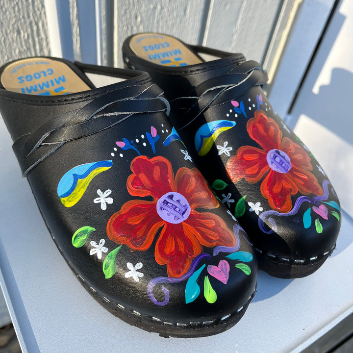 Traskor Blue Handmålade träskor – Tessa & Mimmi clogs