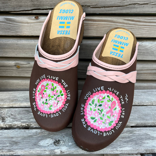 Rosa Bandet Clogs