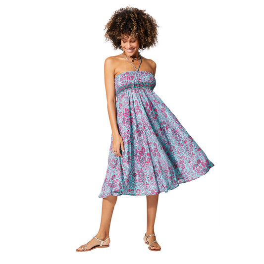 Moa Blue Summer Skirt/Dress