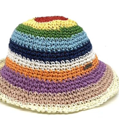 Multi Color Braided Hat
