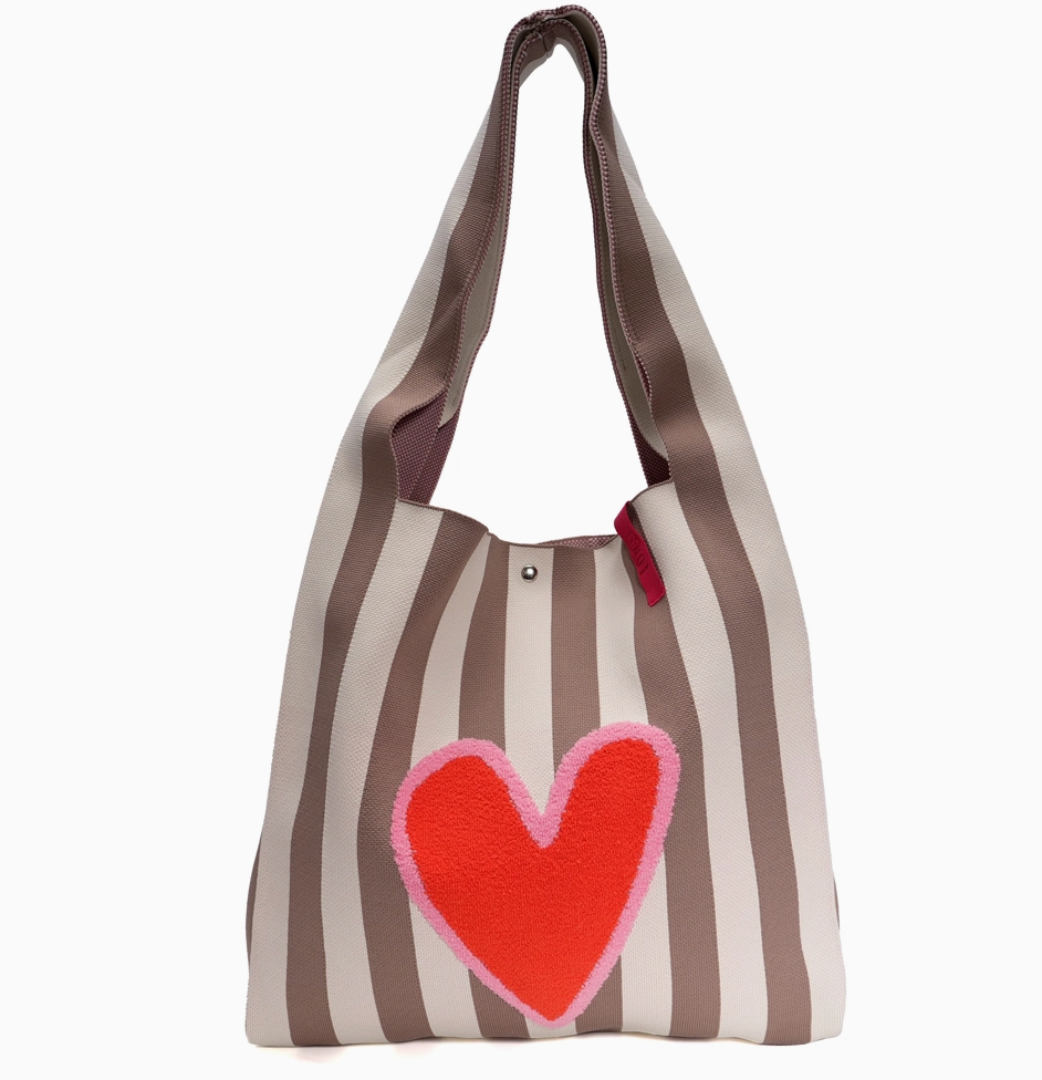 Rebel Loïs Bag Beige/White Heart
