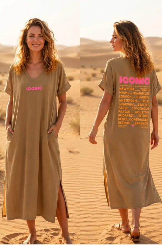 ICONIC Beach Dress Caramel