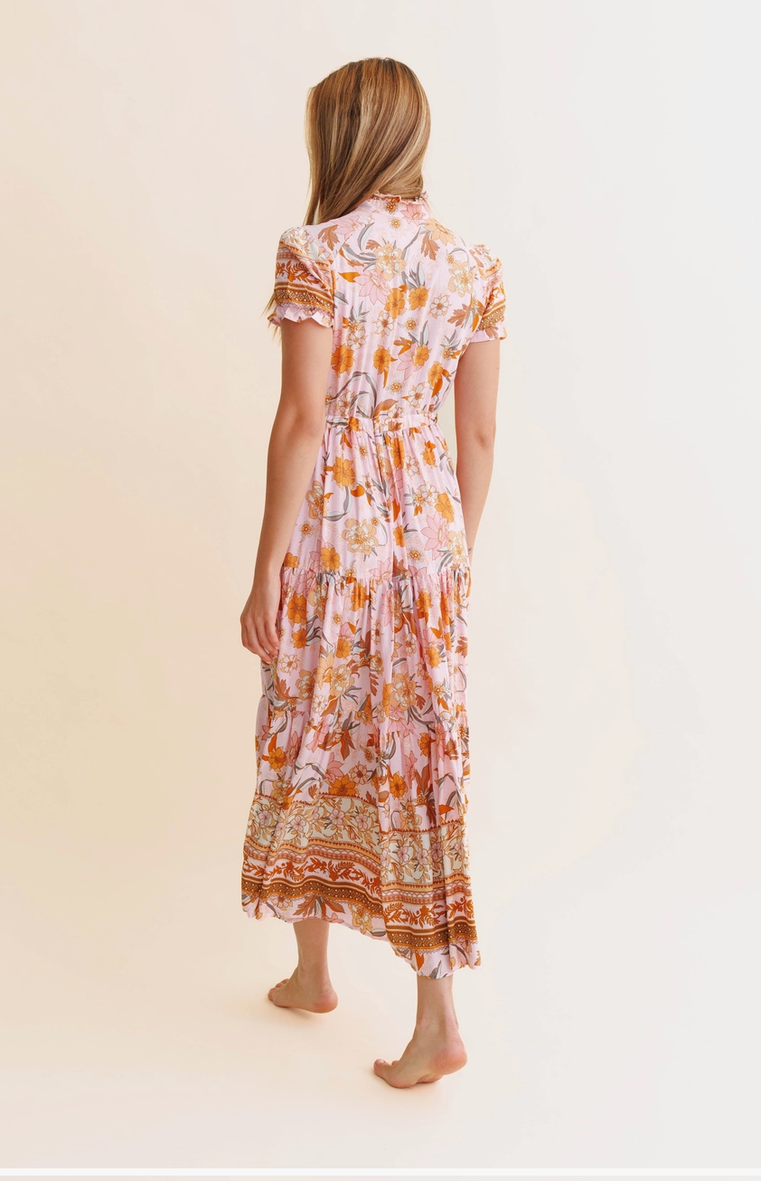 Peach Dahlia Dress