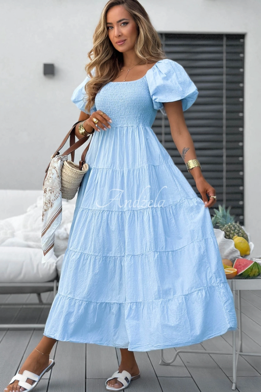 Puffy Dress Light Blue