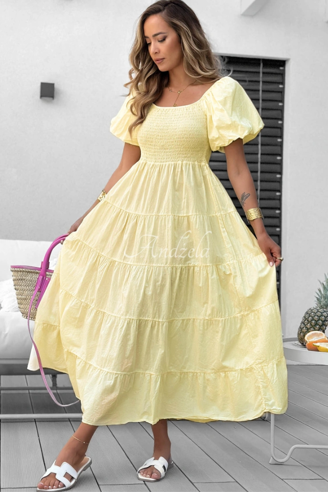 Puffy Dress Yellow