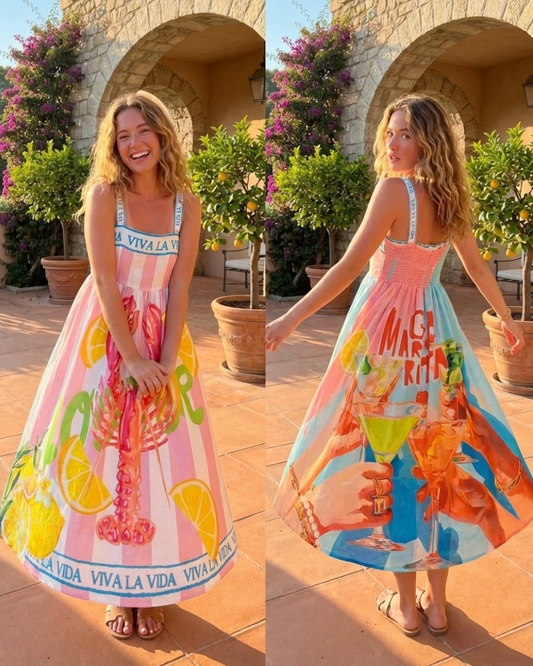 Viva La VIda Strap Dress