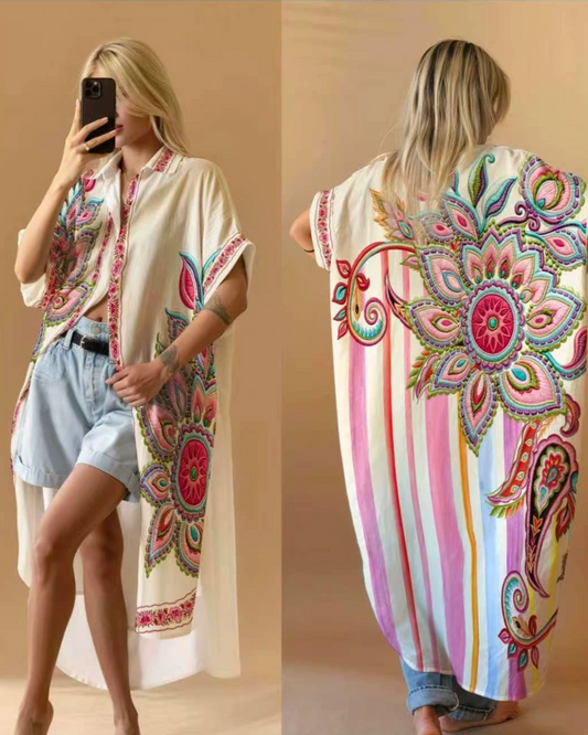 Boho Shirt dress