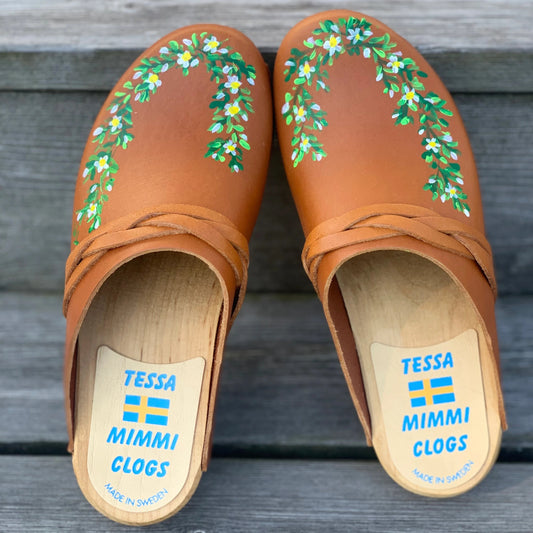 Traskor Blue Handmålade träskor – Tessa & Mimmi clogs